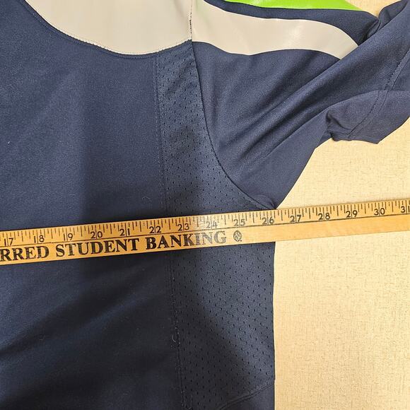 Nike Russell Wilson Seattle Seahawks Football Jersey Shirt #3 NFL Blue Mens XL - Picture 5 of 7